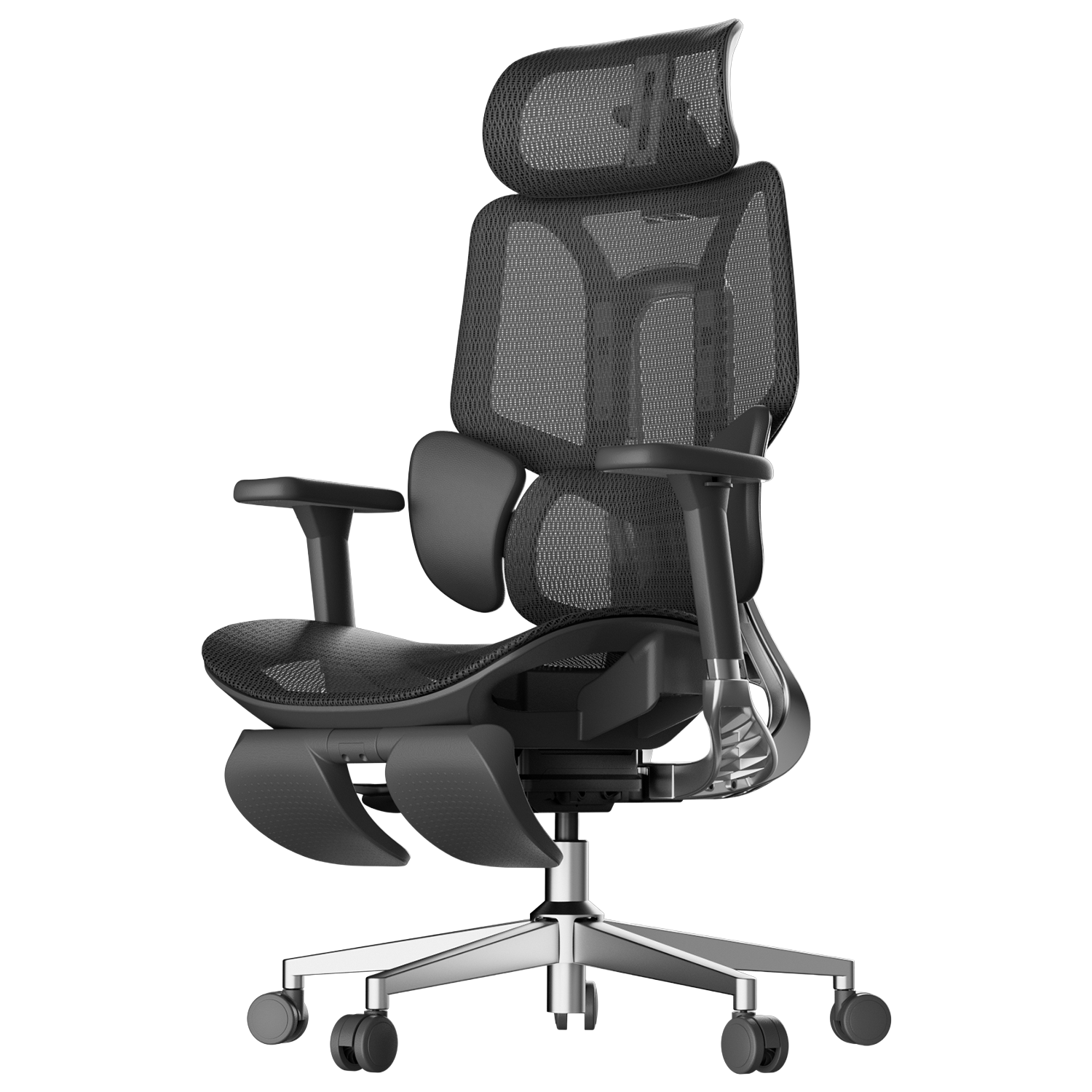 HBADA E3 Air Ergonomic Office Chair with footrest black