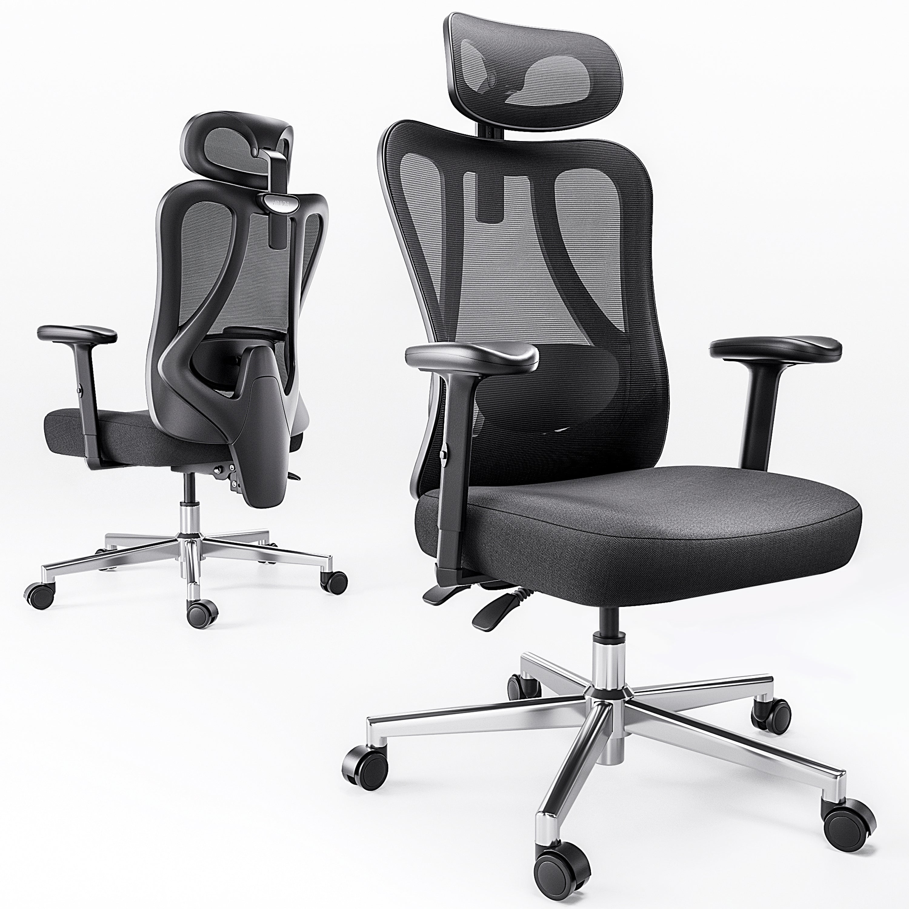 HBADA P3 Ergonomic Office Chair without Footrest double sides