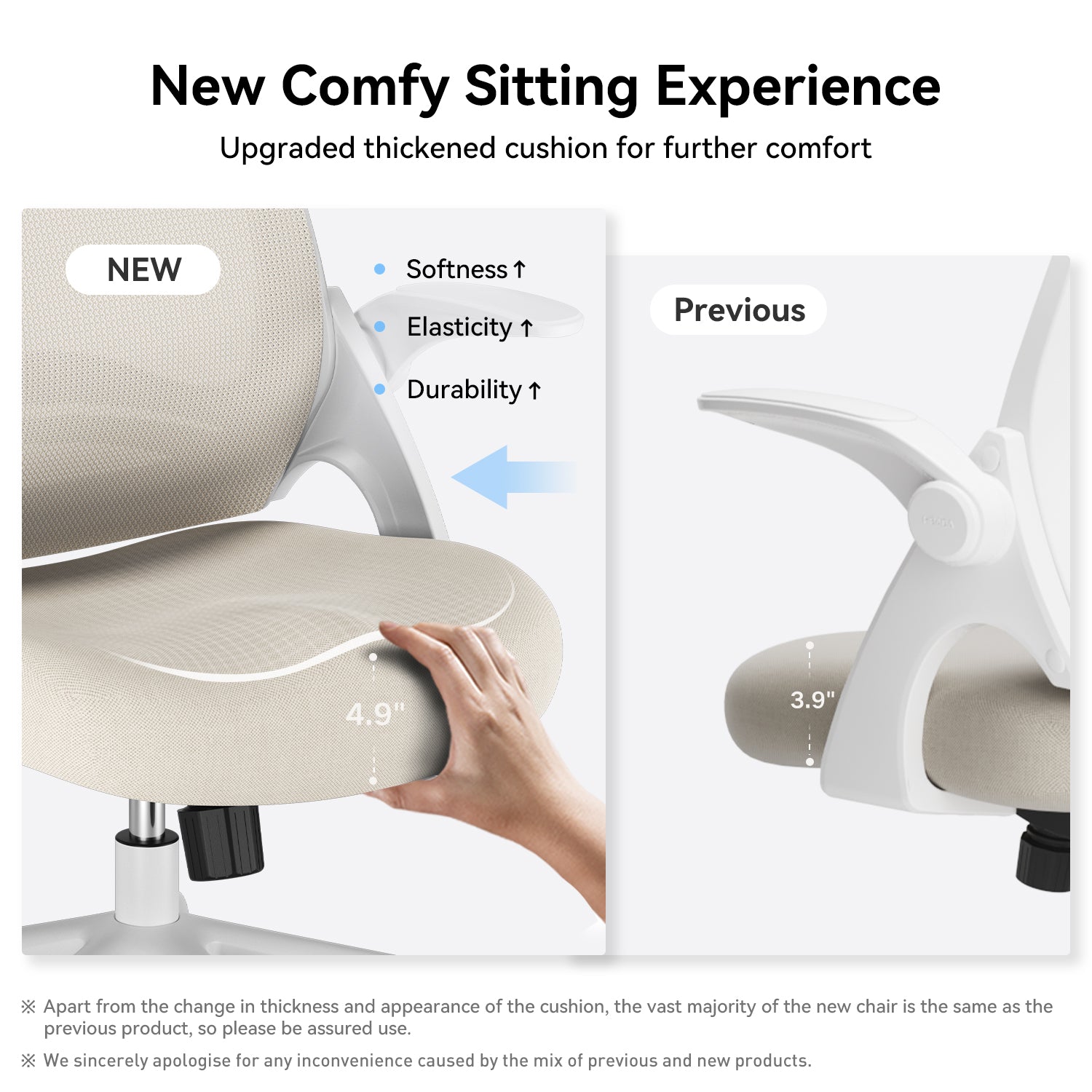HBADA Penguin-inspired Office Chair-J1 gray seat