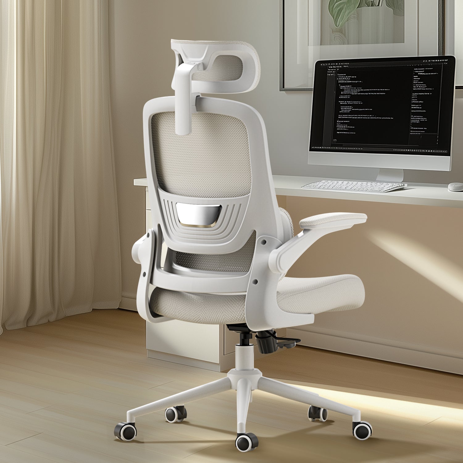 Hbada P1 Ergonomic Office Chair white back