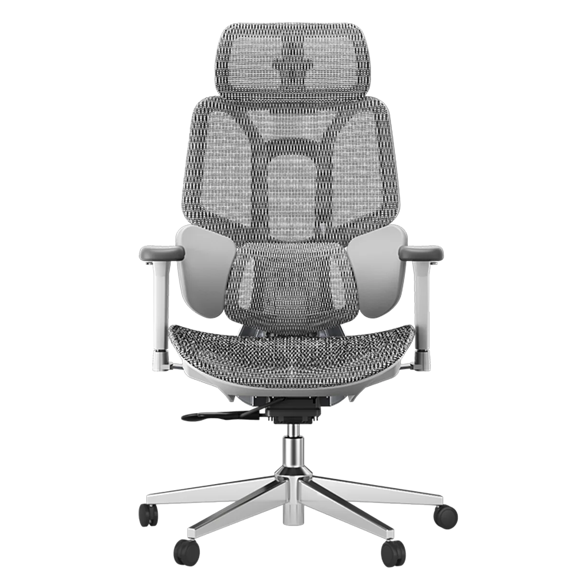 HBADA E3 Air Ergonomic Office Chair without Footrest gray slightly left