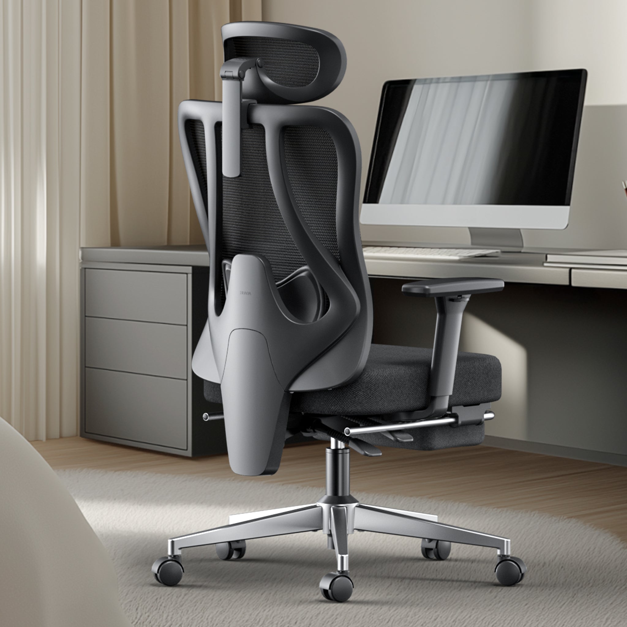 HBADA P3 Ergonomic Office Chair, Desk Chair with Footrest