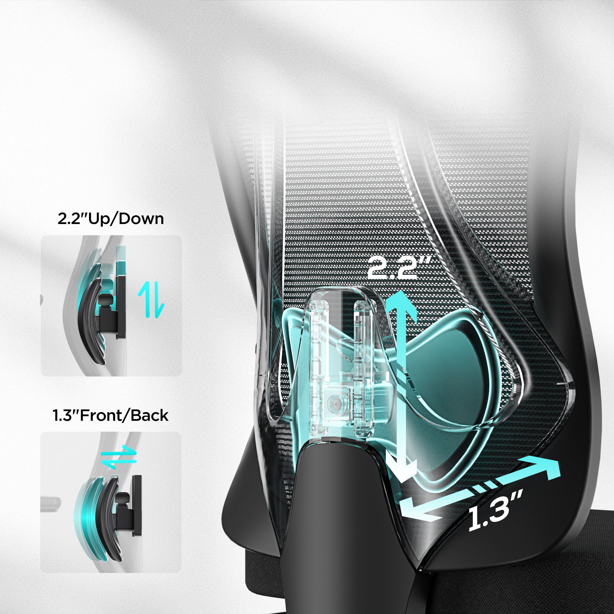 HBADA P3 Ergonomic Office Chair, Desk Chair with Footrest