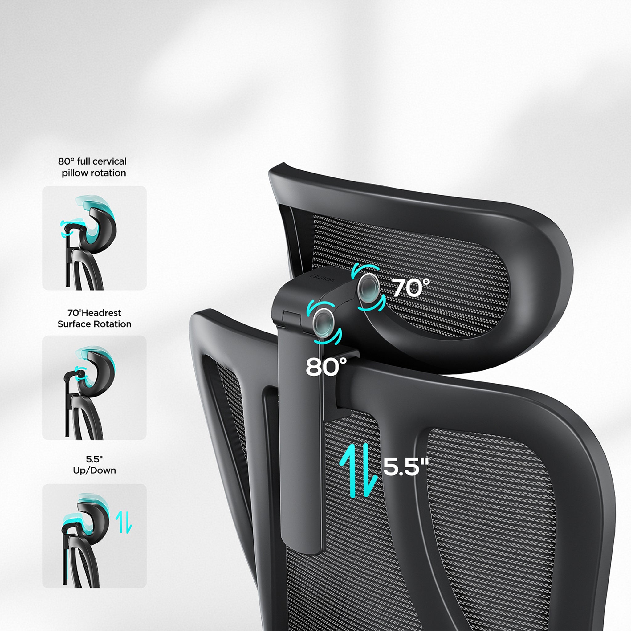 HBADA P3 Ergonomic Office Chair, Desk Chair with Footrest