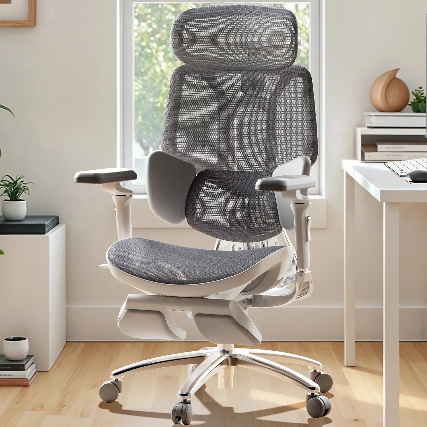 HBADA E3 Ultra Ergonomic Office Chair Futuristic(with Footrest)